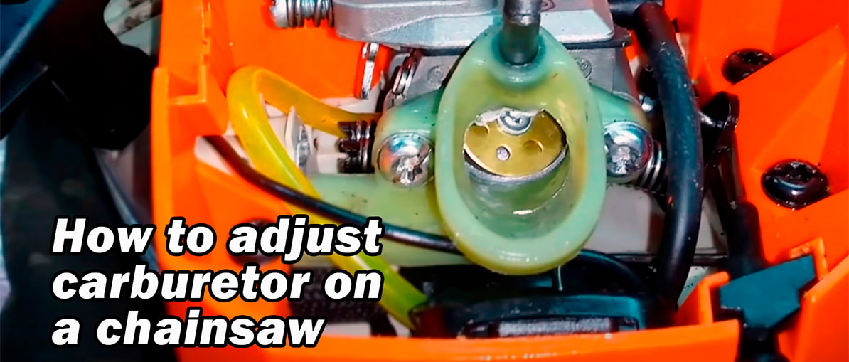 How to Adjust Carburetor on a Chainsaw CHAINSAW PARTS